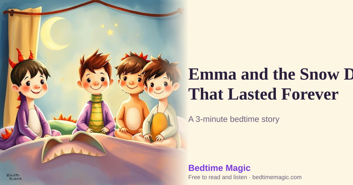 Illustration for Emma and the Snow Day That Lasted Forever