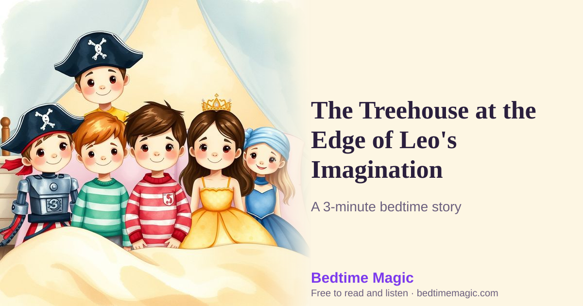 Illustration for The Treehouse at the Edge of Leo's Imagination