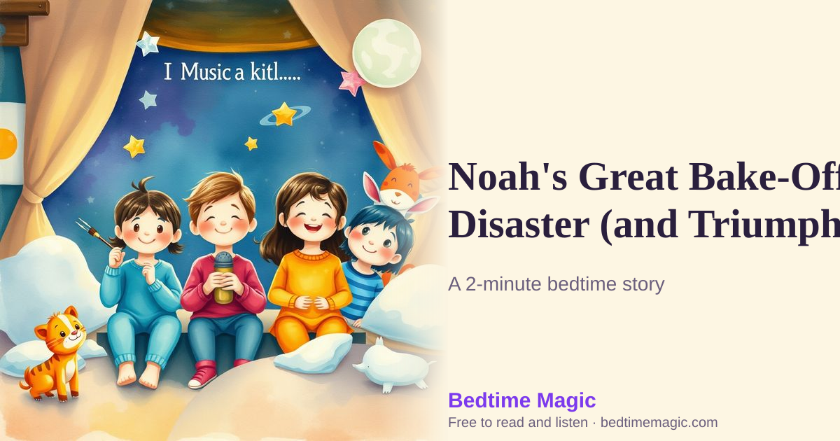 Illustration for Noah's Great Bake-Off Disaster (and Triumph)
