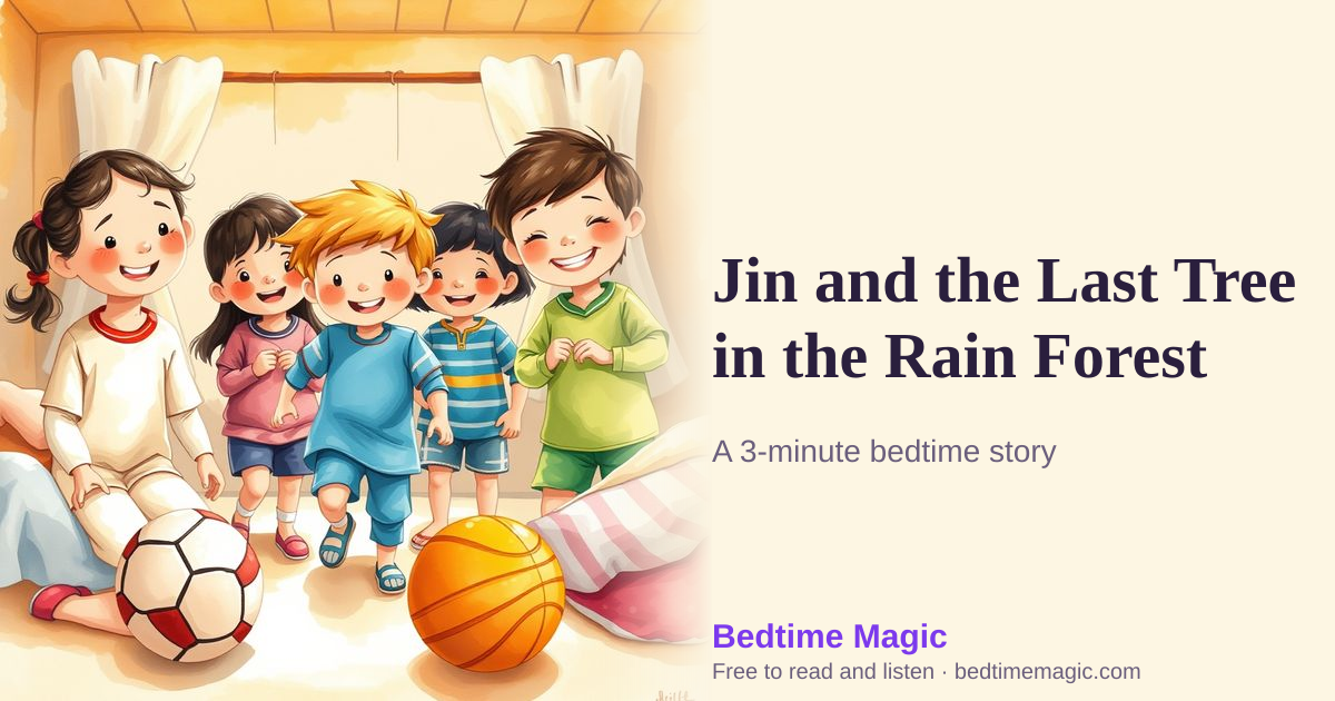 Illustration for Jin and the Last Tree in the Rain Forest