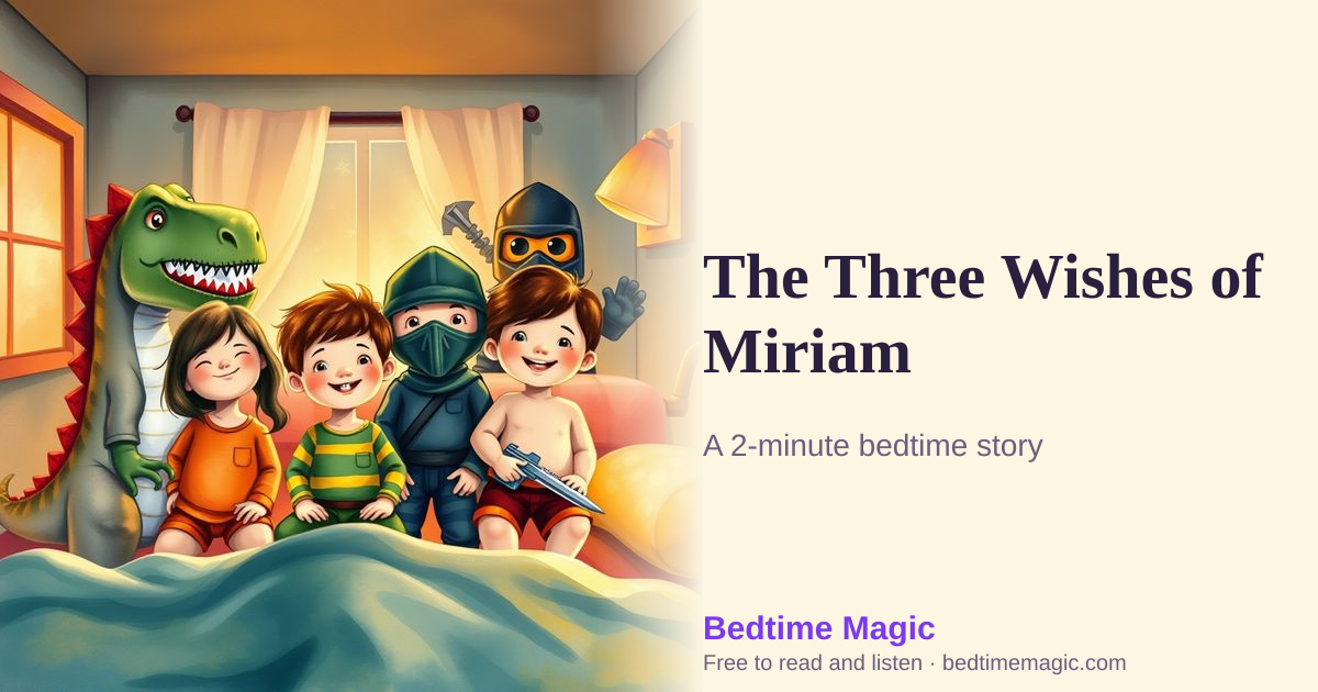 Illustration for The Three Wishes of Miriam