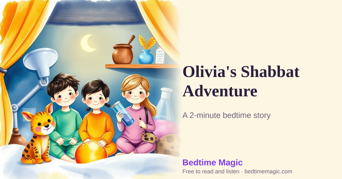 Illustration for Olivia's Shabbat Adventure