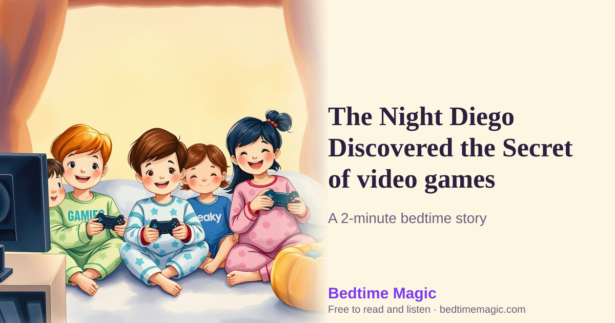 Illustration for The Night Diego Discovered the Secret of video games