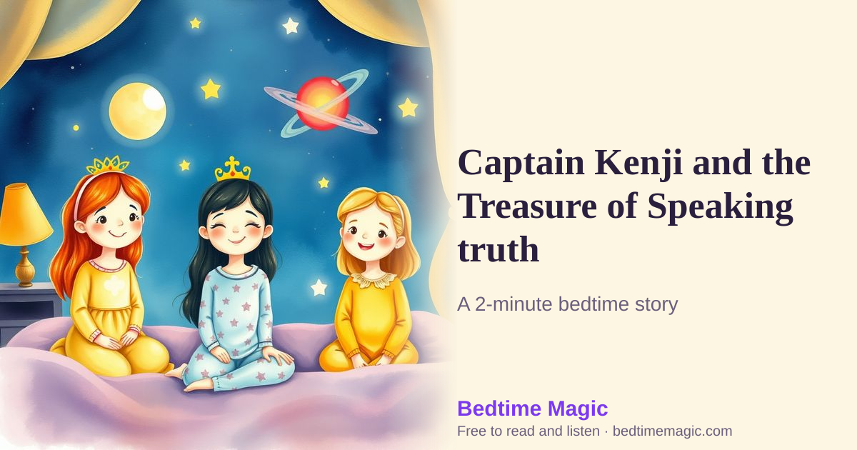 Illustration for Captain Kenji and the Treasure of Speaking truth