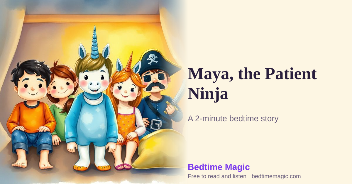 Illustration for Maya, the Patient Ninja