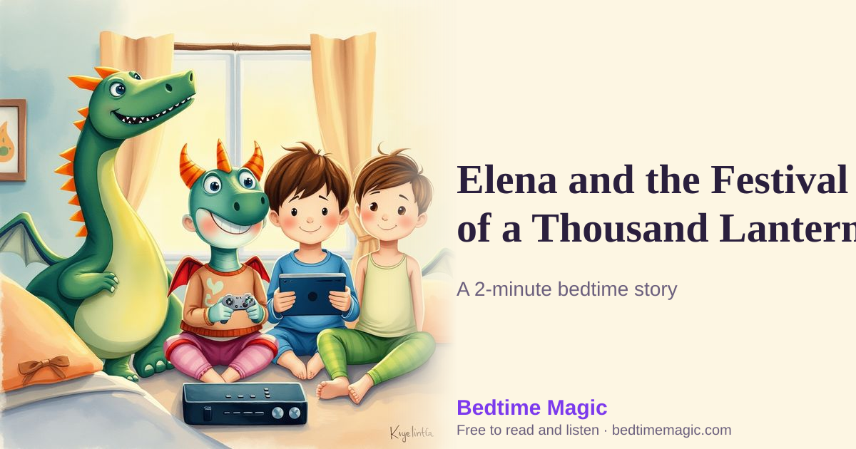 Illustration for Elena and the Festival of a Thousand Lanterns