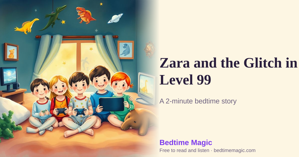 Illustration for Zara and the Glitch in Level 99