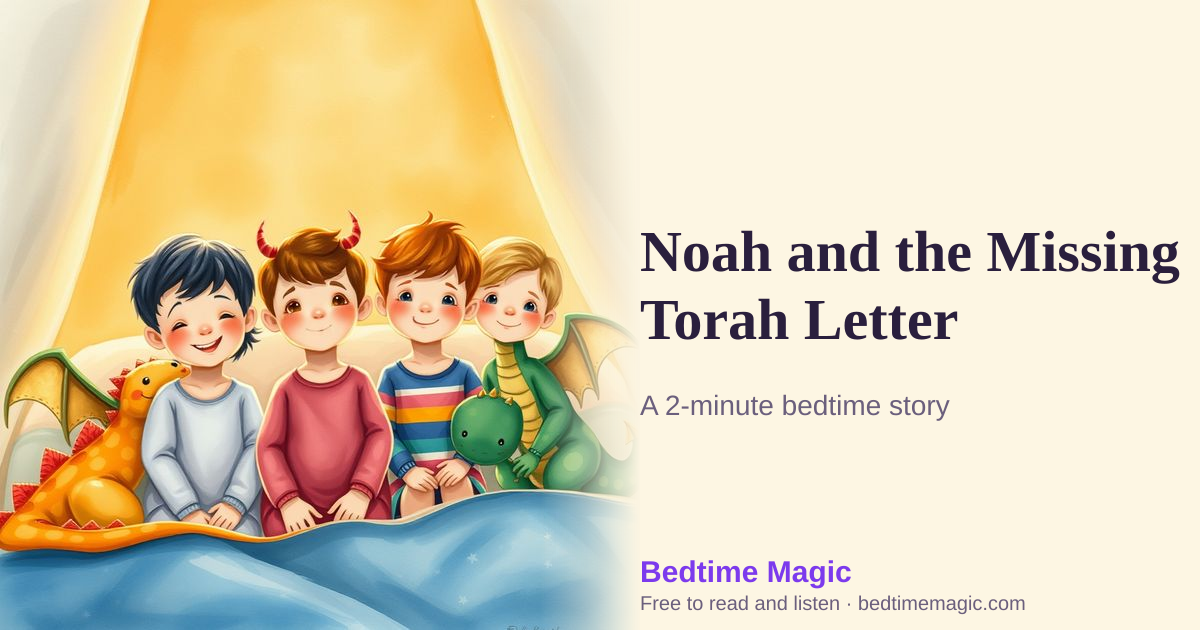 Illustration for Noah and the Missing Torah Letter