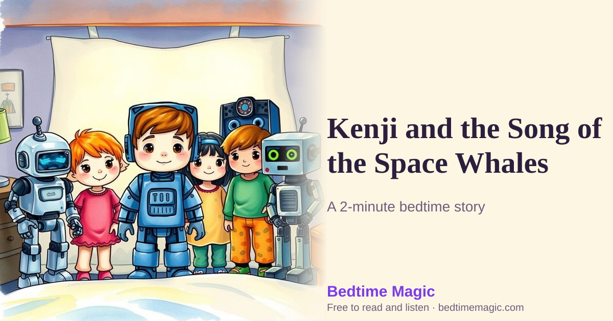 Illustration for Kenji and the Song of the Space Whales
