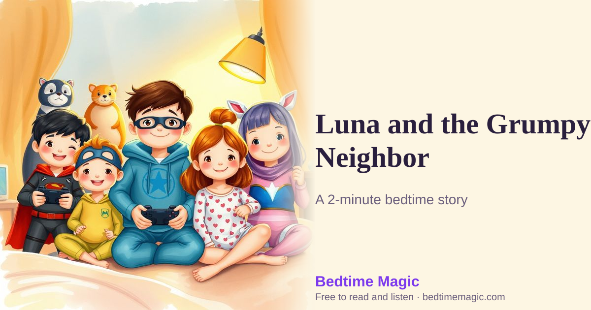 Illustration for Luna and the Grumpy Neighbor