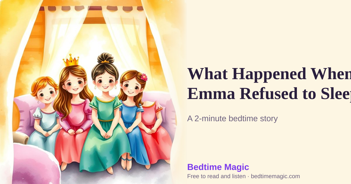 Illustration for What Happened When Emma Refused to Sleep