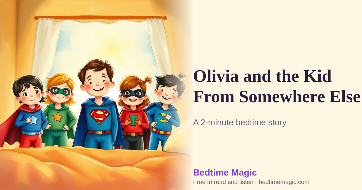 Illustration for Olivia and the Kid From Somewhere Else