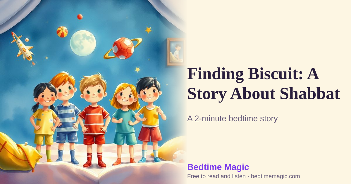 Illustration for Finding Biscuit: A Story About Shabbat