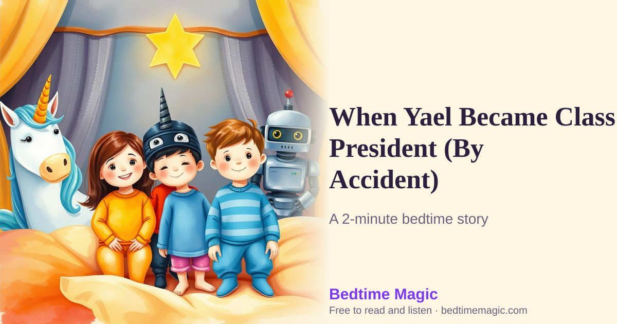 Illustration for When Yael Became Class President (By Accident)