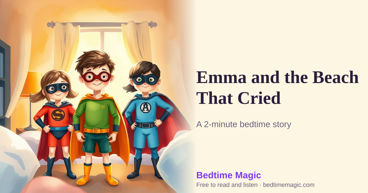 Illustration for Emma and the Beach That Cried