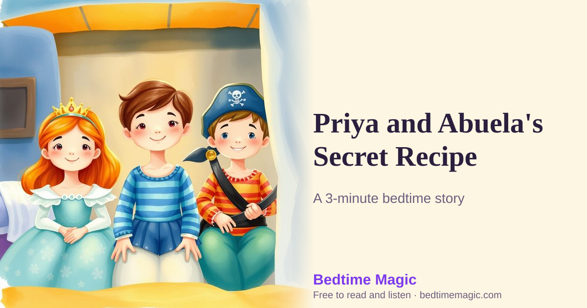 Illustration for Priya and Abuela's Secret Recipe