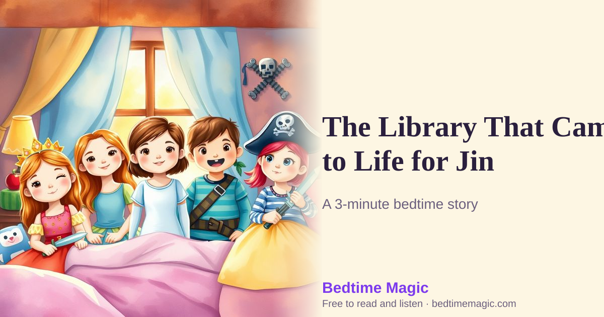 Illustration for The Library That Came to Life for Jin