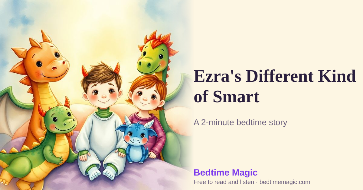 Illustration for Ezra's Different Kind of Smart