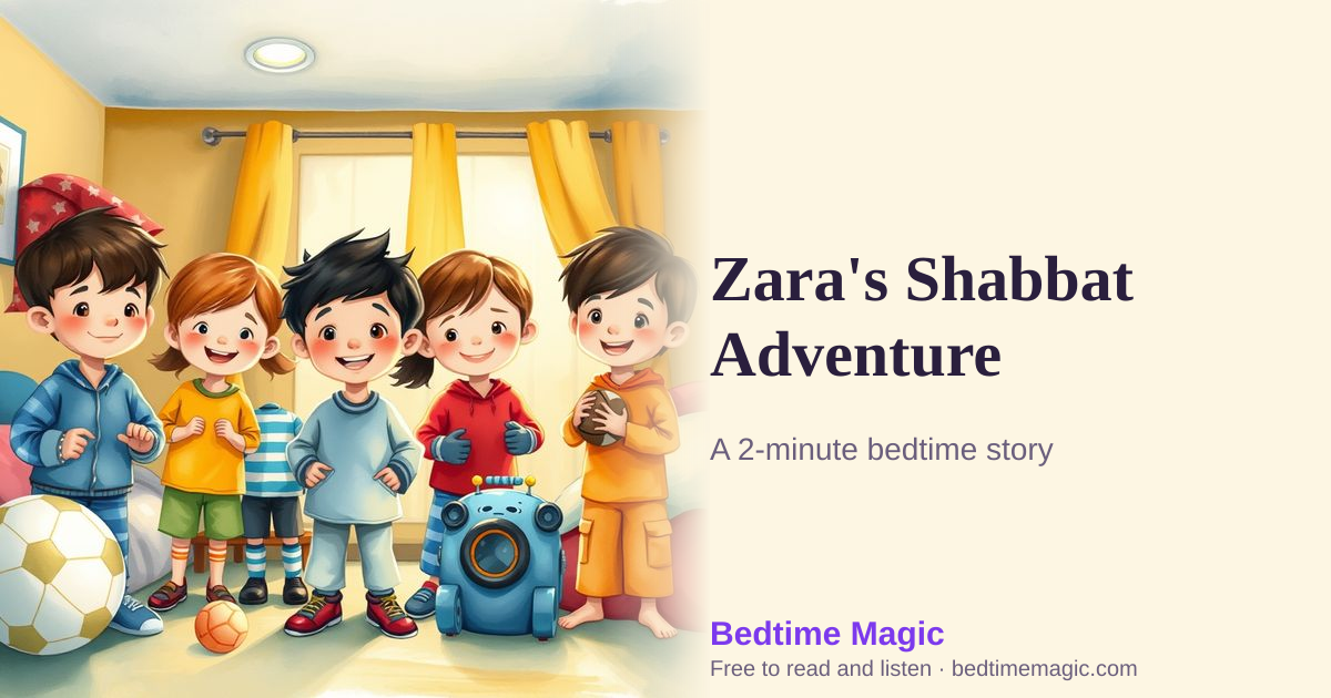 Illustration for Zara's Shabbat Adventure