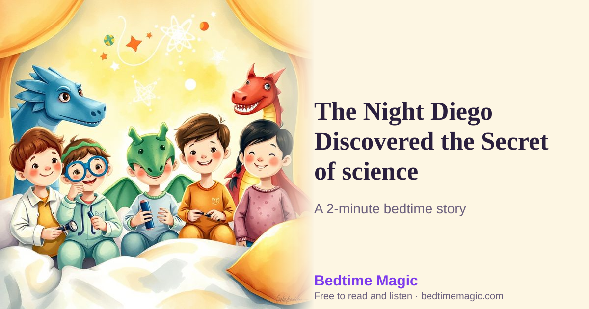 Illustration for The Night Diego Discovered the Secret of science
