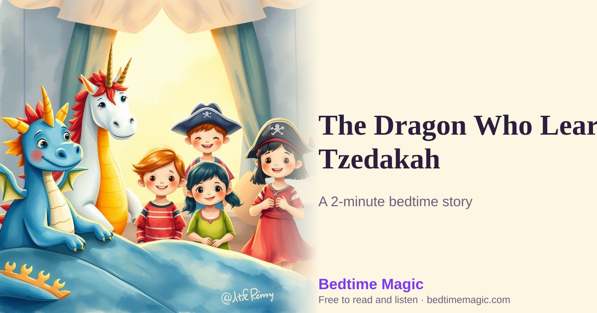 Illustration for The Dragon Who Learned Tzedakah