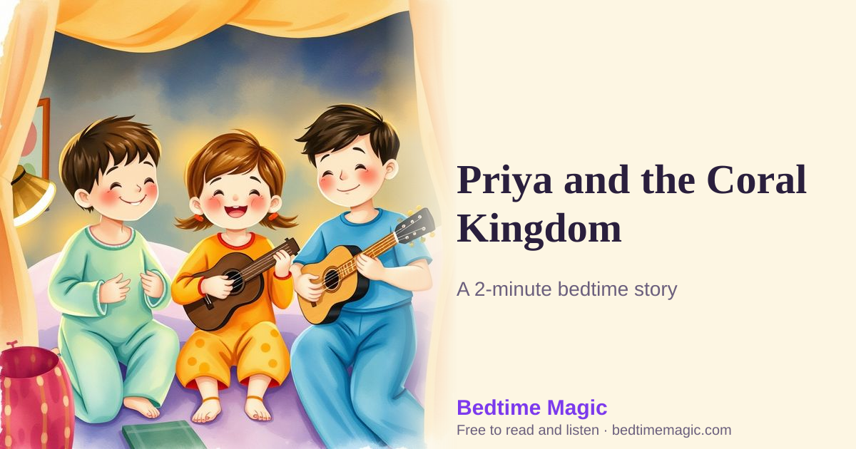Illustration for Priya and the Coral Kingdom
