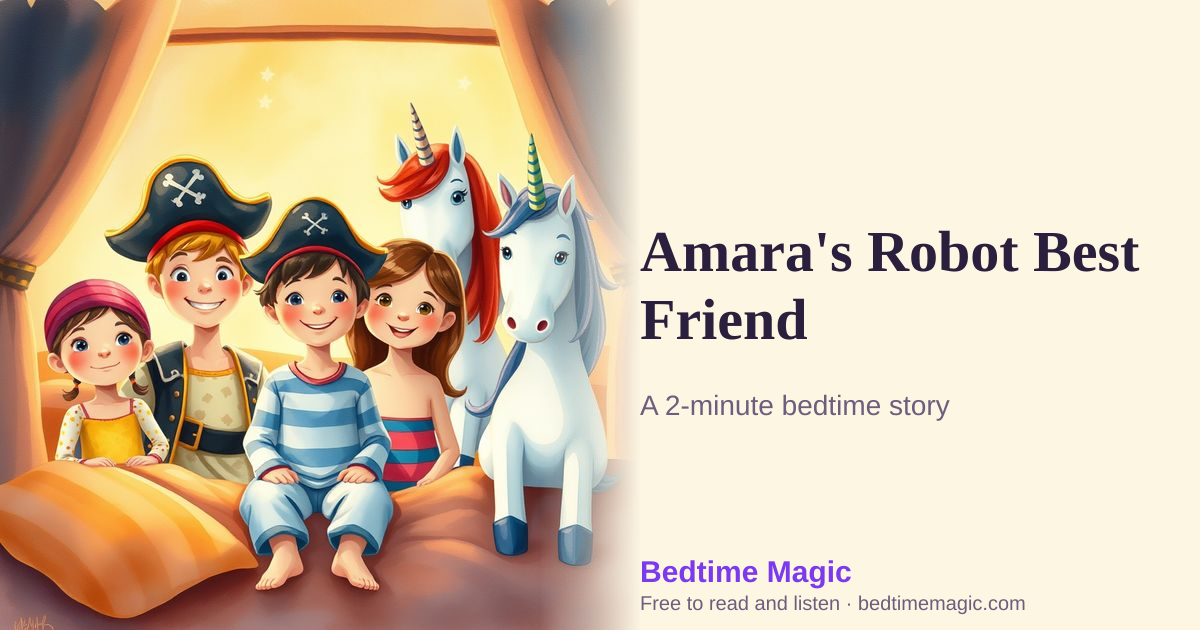Illustration for Amara's Robot Best Friend