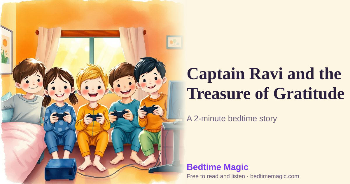 Illustration for Captain Ravi and the Treasure of Gratitude