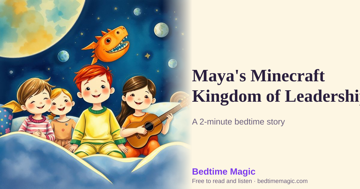Illustration for Maya's Minecraft Kingdom of Leadership