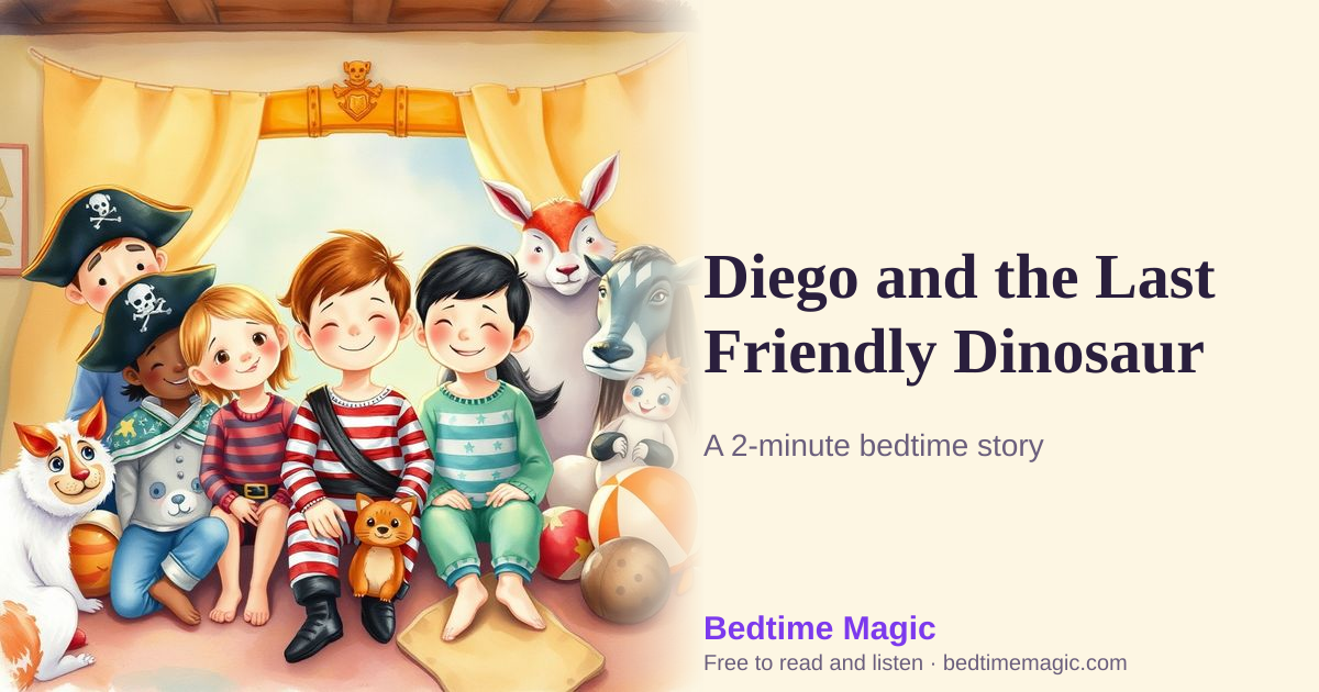 Illustration for Diego and the Last Friendly Dinosaur