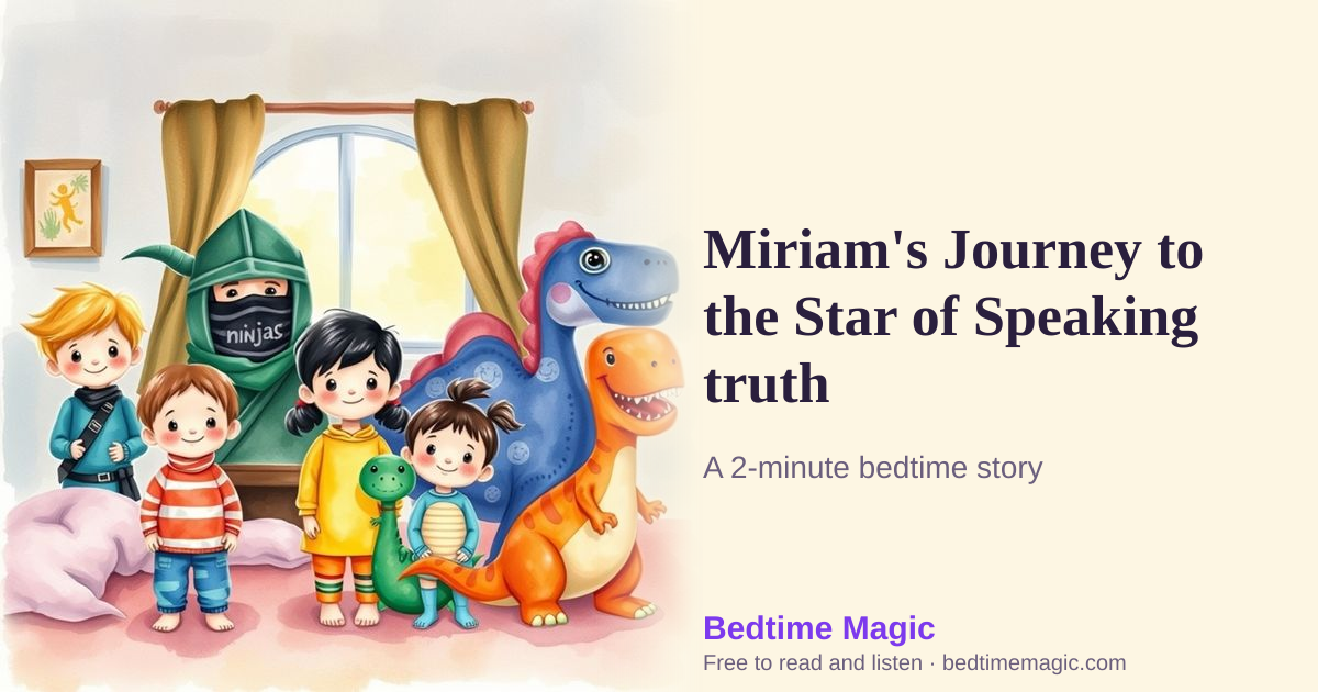 Illustration for Miriam's Journey to the Star of Speaking truth