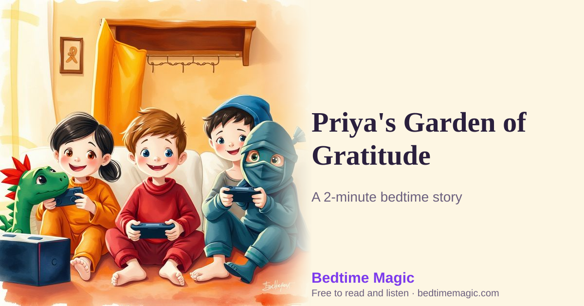 Illustration for Priya's Garden of Gratitude