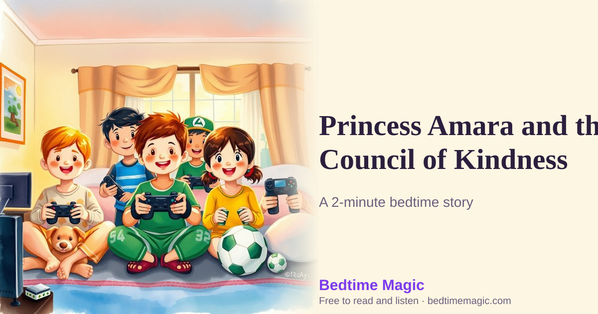 Illustration for Princess Amara and the Council of Kindness