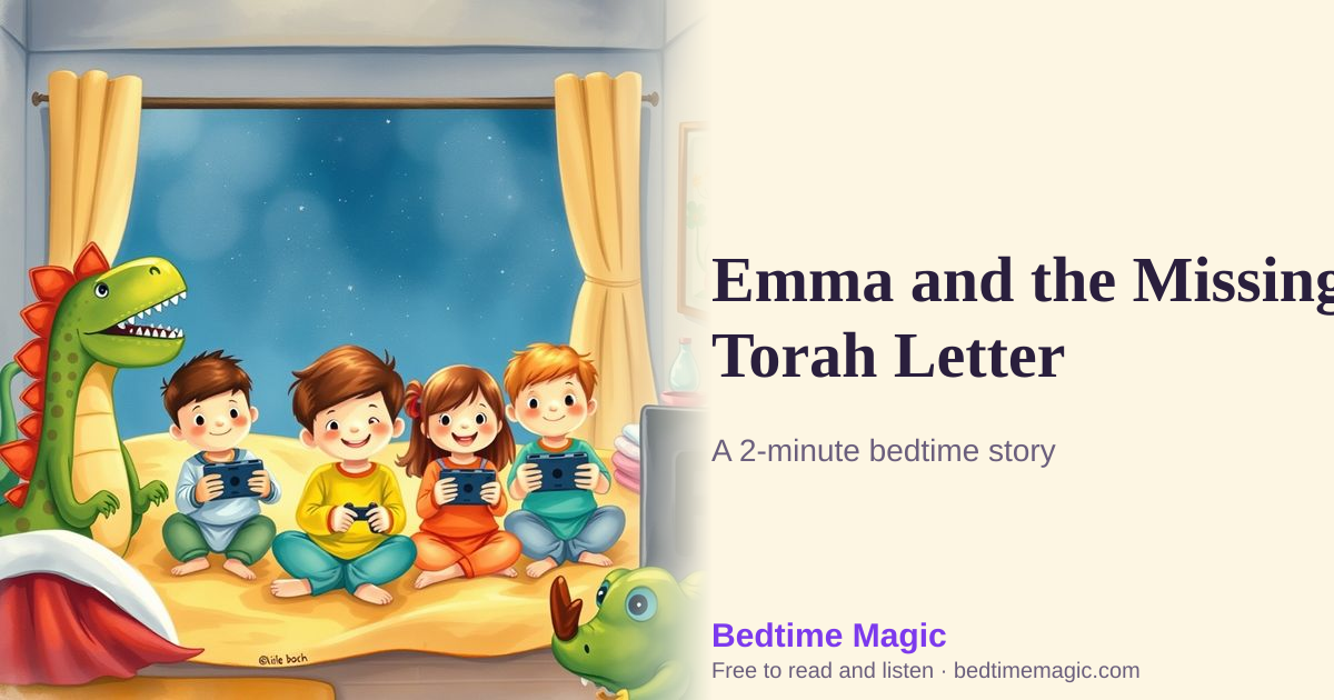 Illustration for Emma and the Missing Torah Letter