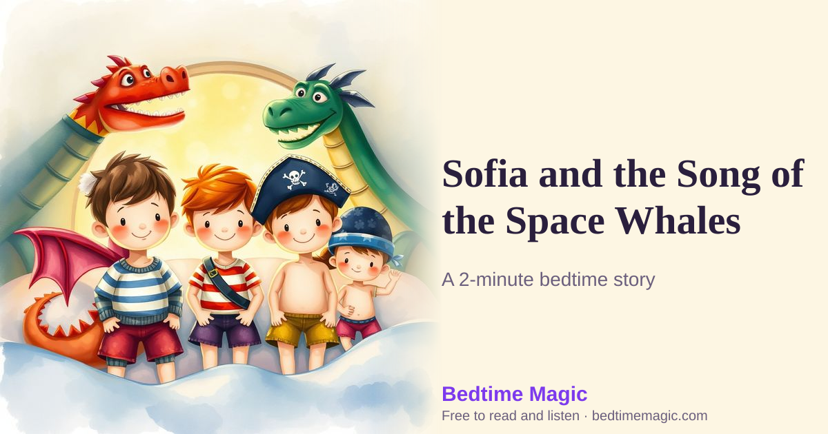 Illustration for Sofia and the Song of the Space Whales