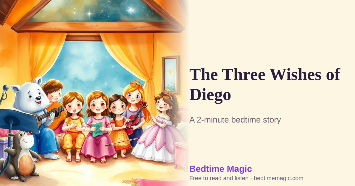 Illustration for The Three Wishes of Diego