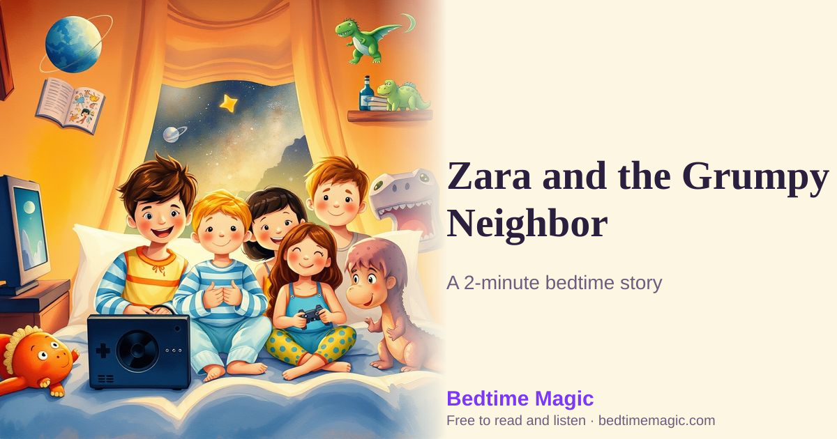 Illustration for Zara and the Grumpy Neighbor