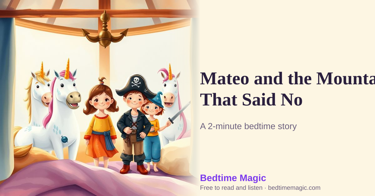 Illustration for Mateo and the Mountain That Said No