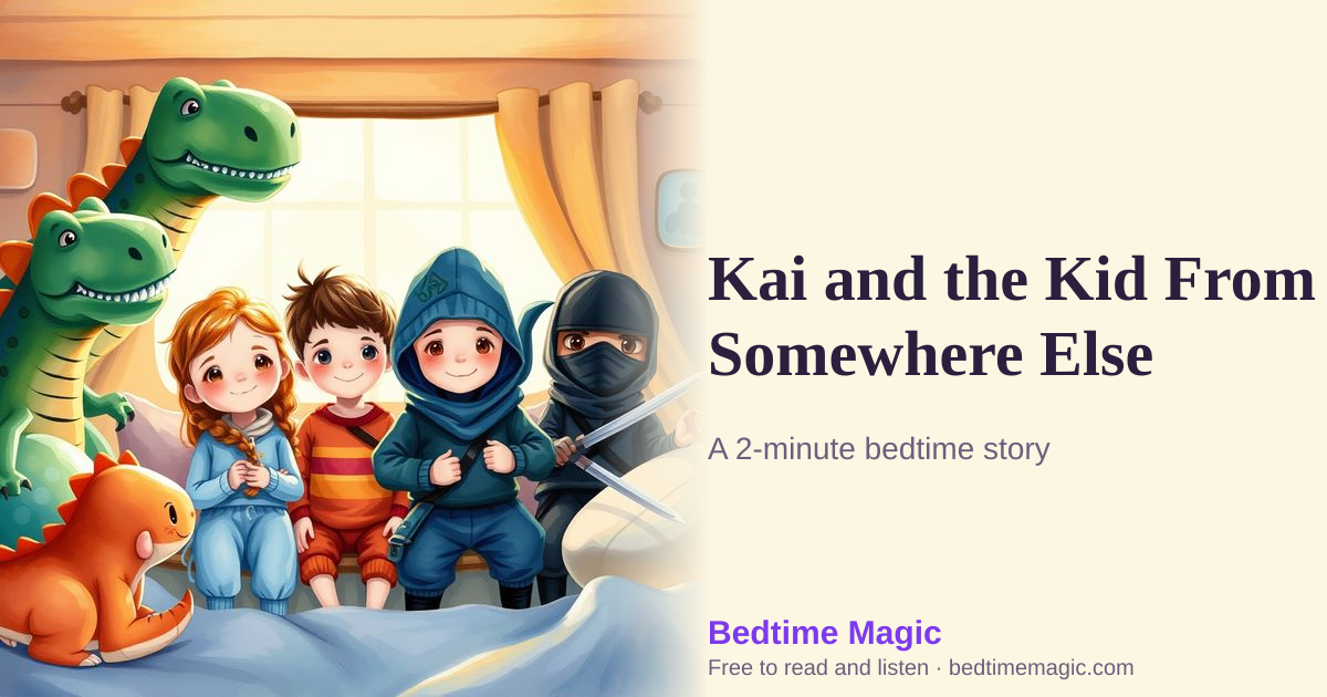 Illustration for Kai and the Kid From Somewhere Else