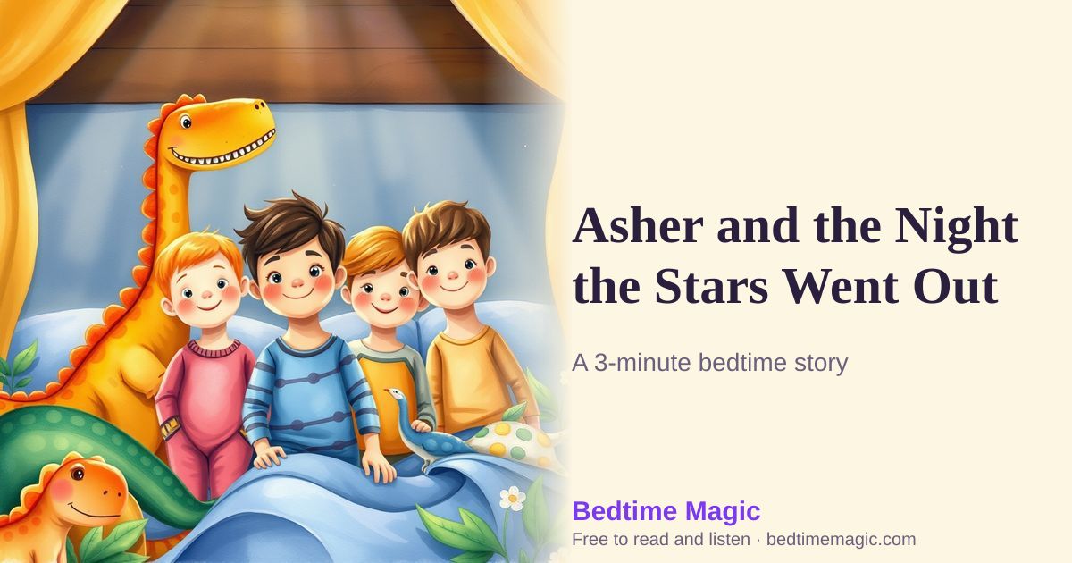 Illustration for Asher and the Night the Stars Went Out