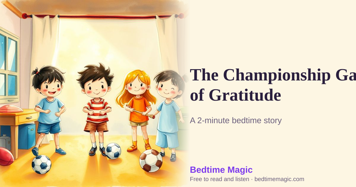 Illustration for The Championship Game of Gratitude