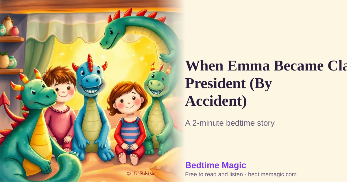Illustration for When Emma Became Class President (By Accident)