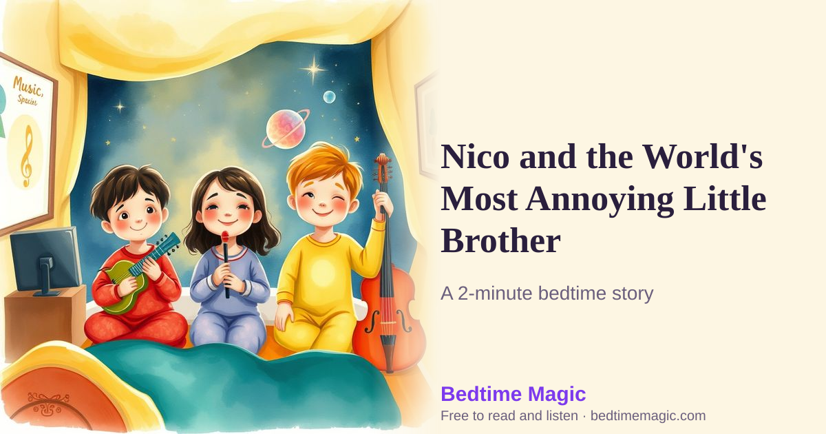 Illustration for Nico and the World's Most Annoying Little Brother