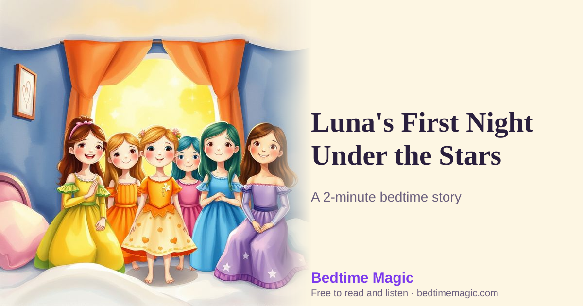 Illustration for Luna's First Night Under the Stars
