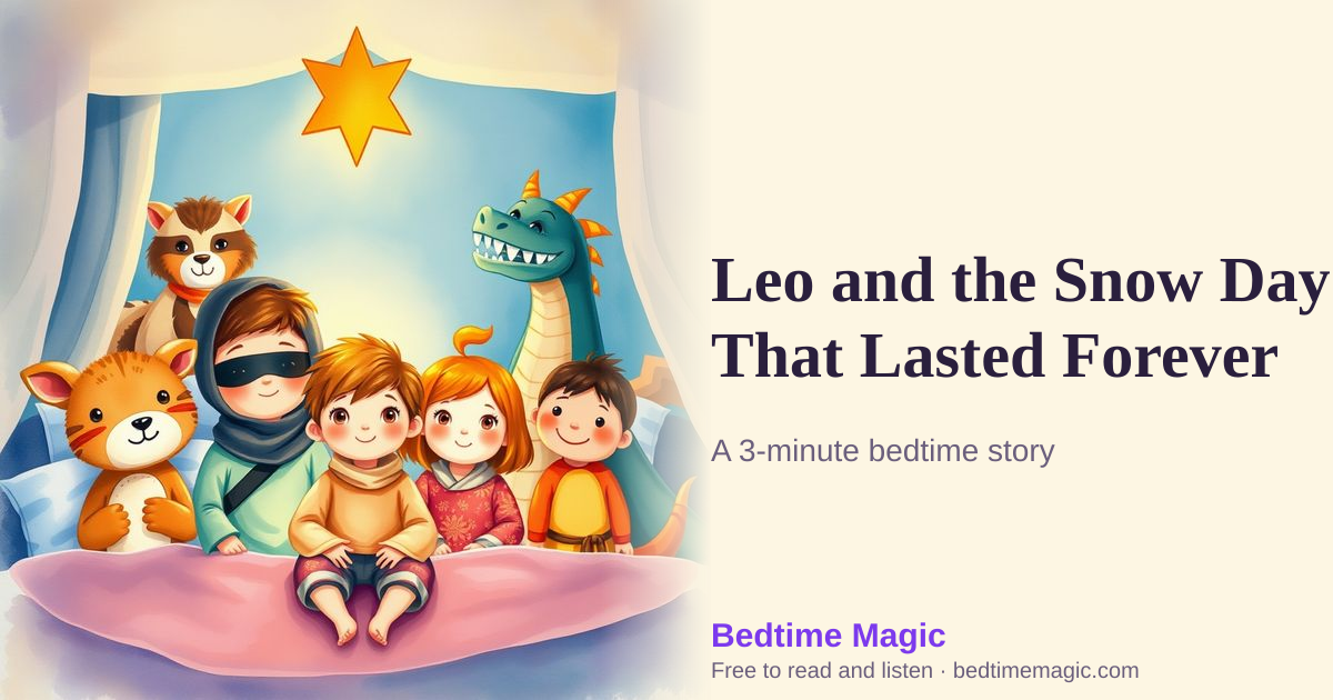 Illustration for Leo and the Snow Day That Lasted Forever