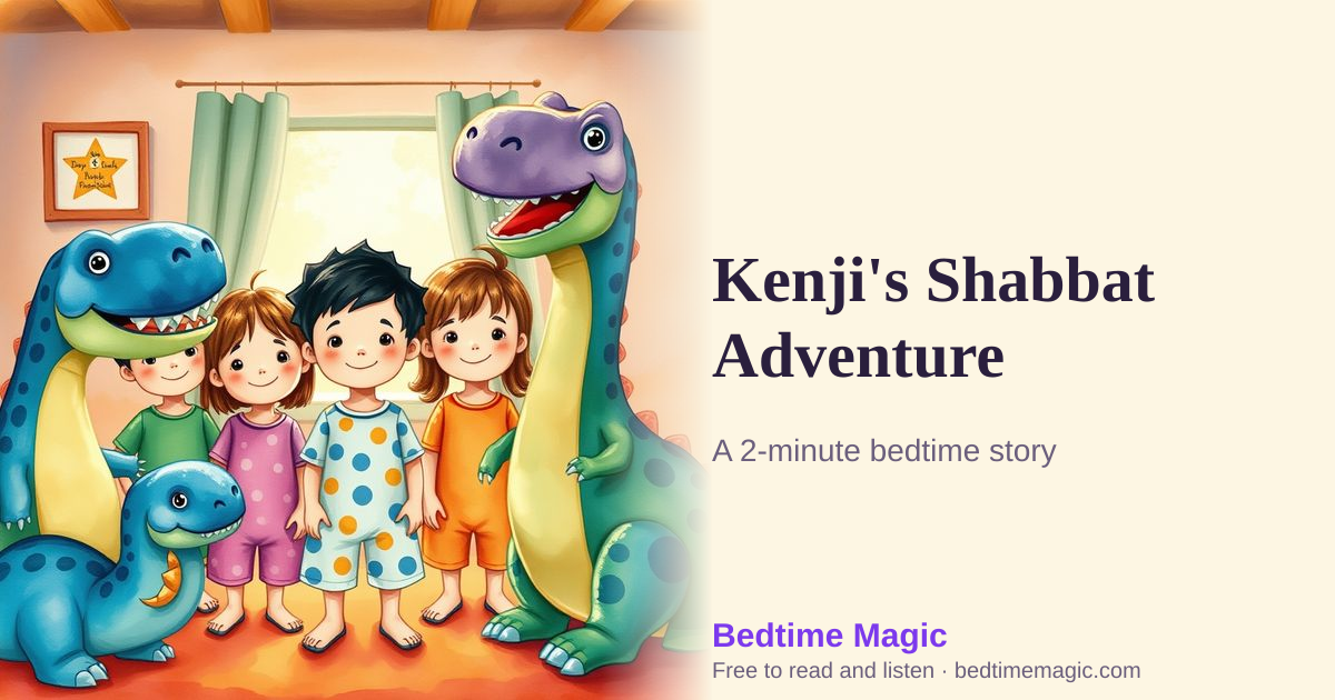 Illustration for Kenji's Shabbat Adventure