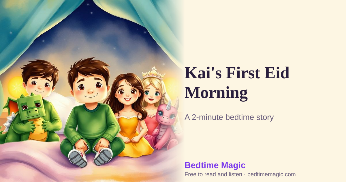 Illustration for Kai's First Eid Morning