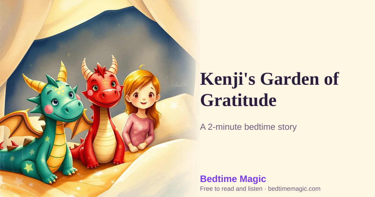 Illustration for Kenji's Garden of Gratitude