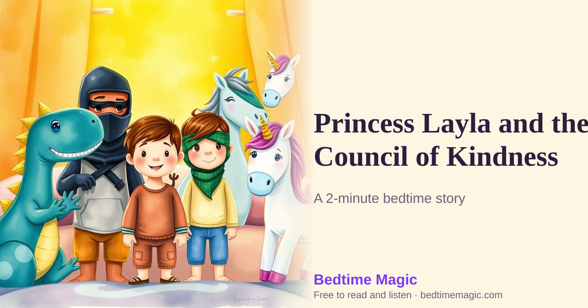 Illustration for Princess Layla and the Council of Kindness