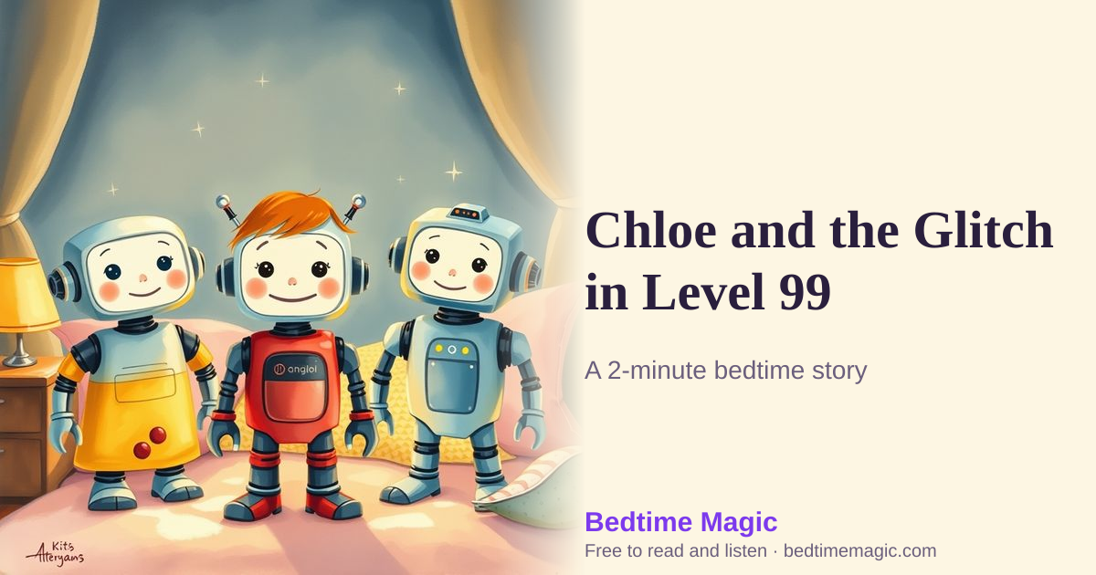 Illustration for Chloe and the Glitch in Level 99